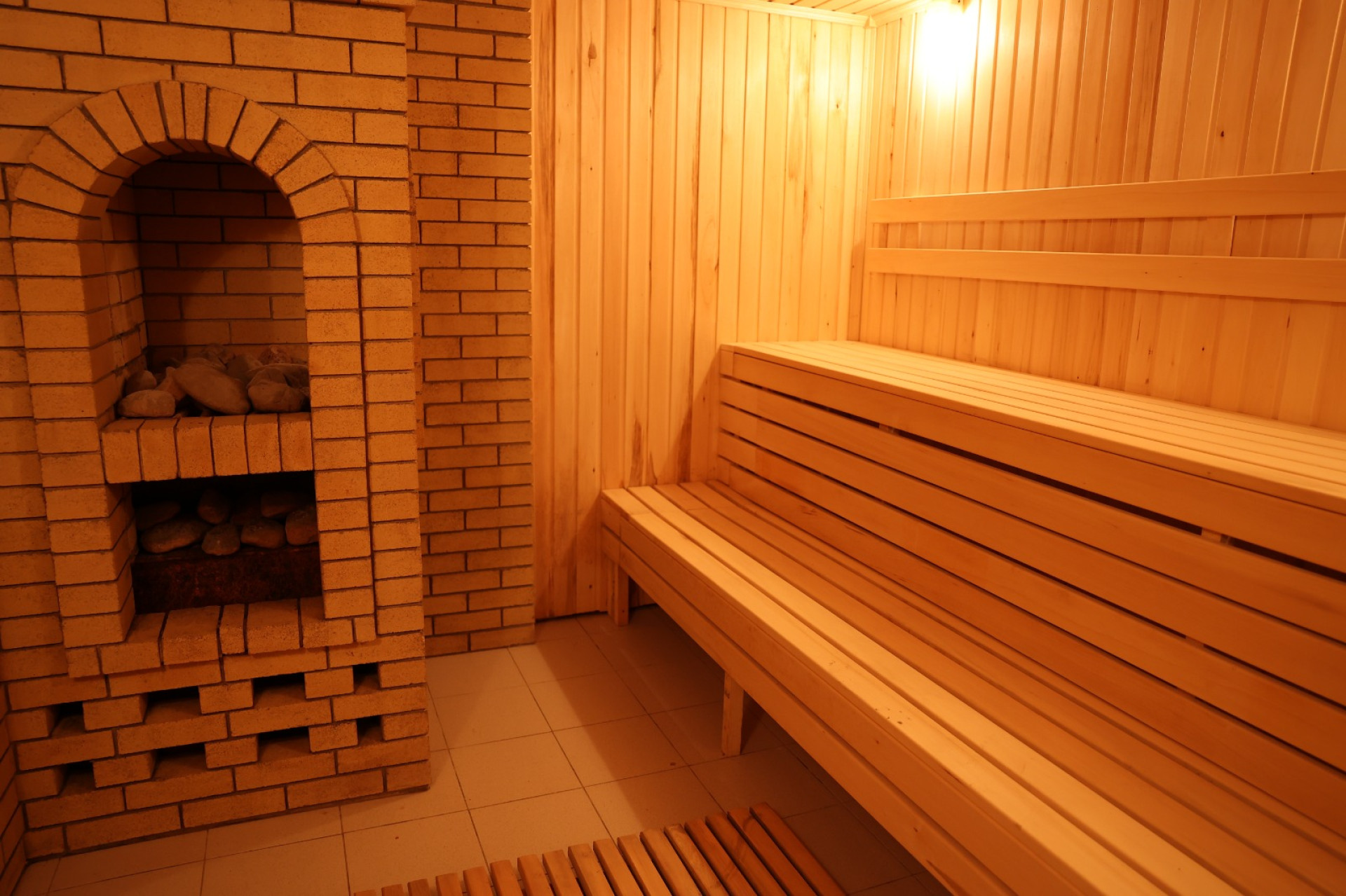 Сауна в бывшей президентской резиденции в Костанайской области 